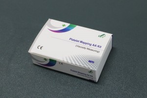 Platelet aggregation function test (AA activated pathway)